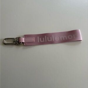 Pink lululemon never lost keychain
